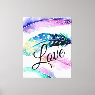 Lienzo Feathers Love