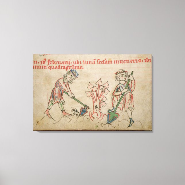 Lienzo Febrero: hospedaje (Anverso)