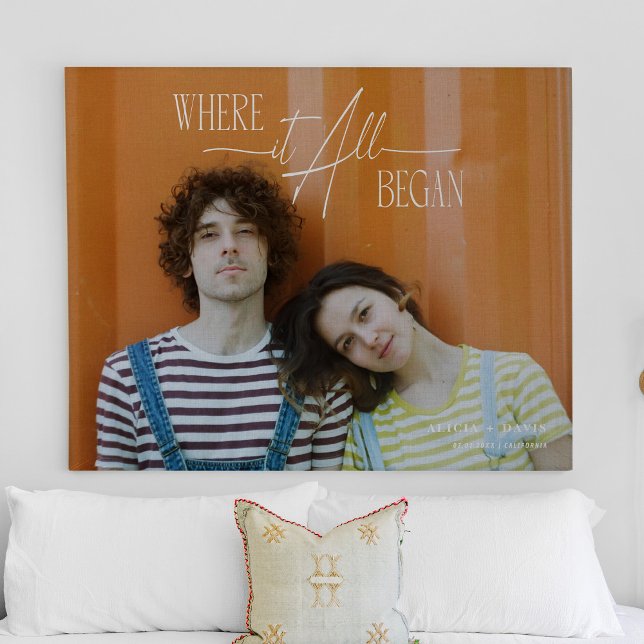 Lienzo Fecha Boda de compromiso de Aniversario de la Foto (Subido por el creador)