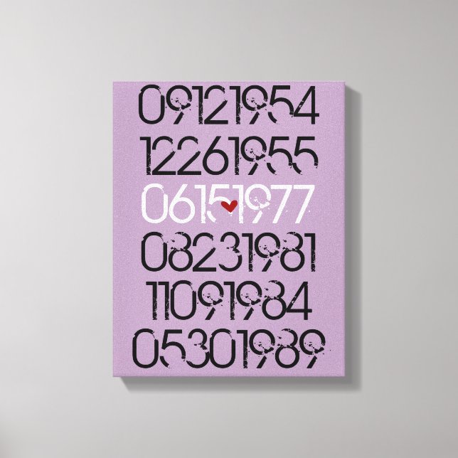 Lienzo Fechas especiales con problemas (Anverso)