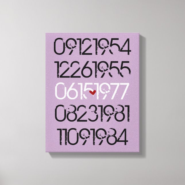 Lienzo Fechas especiales con problemas (Anverso)