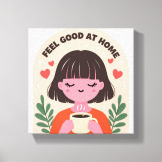 Lienzo feel good at home wall print art