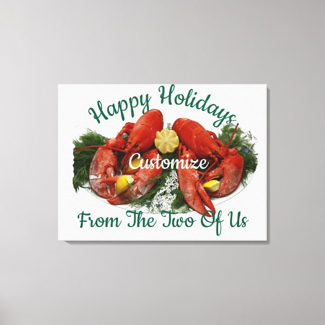 Lienzo Felices fiestas Lobster Dinner Thunder_Cove (Anverso)