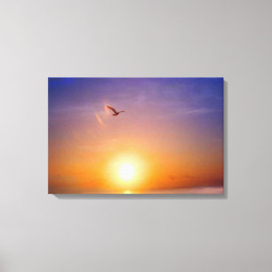Lienzo Felicidad del atardecer 3 Panel