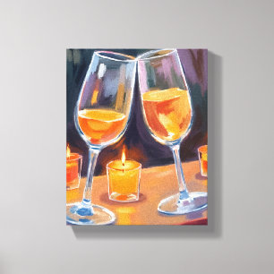 Lienzo Felicidades Champán   Felicitaciones de celebració