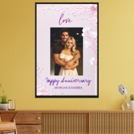 Lienzo Felicidades por Aniversario Personalizado