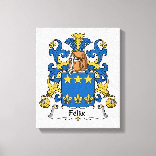Lienzo Felix Family Crest (Anverso)