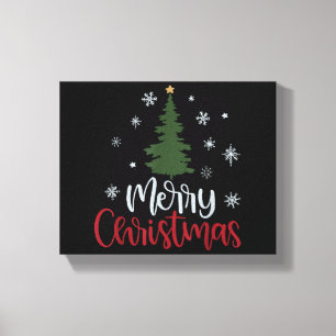 Lienzo Feliz Árbol De Navidad Navidades Camisetas Para Mu