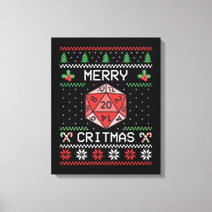 Lienzo Feliz Critmas II - Navidad Fea