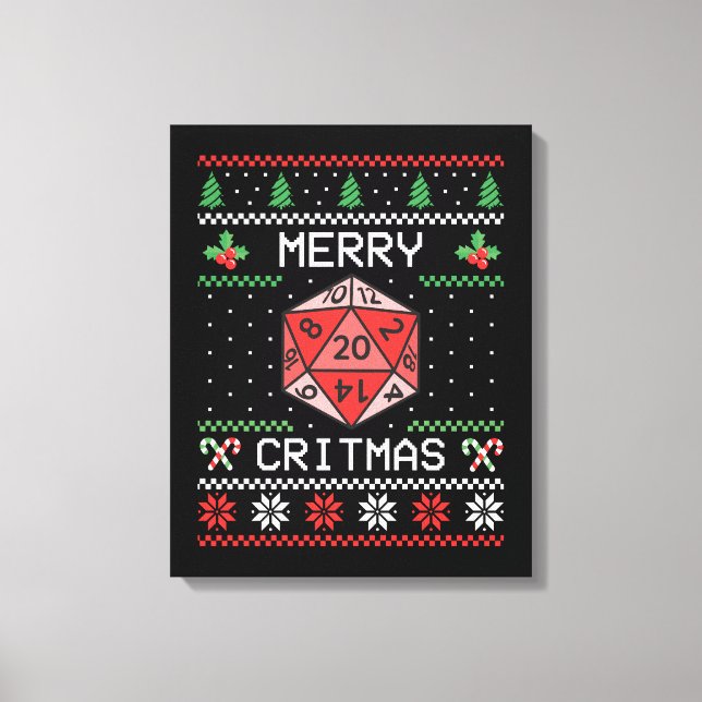 Lienzo Feliz Critmas II - Navidad Fea (Anverso)