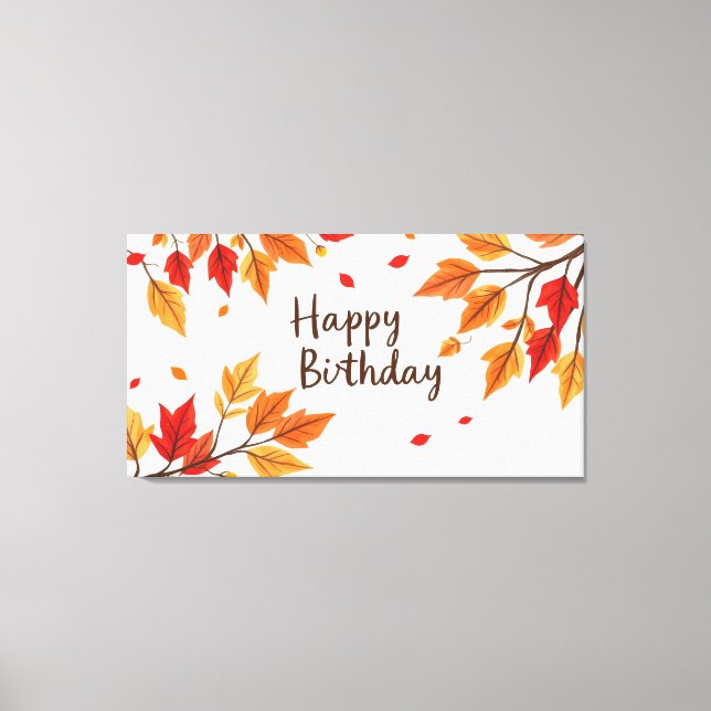 Lienzo Feliz Cumpleaños (Anverso)