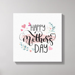 Lienzo Feliz Día de la Madre 2025 Floral Lindo para Mujer