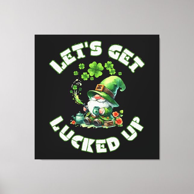 Lienzo feliz día de san patricio  (Anverso)