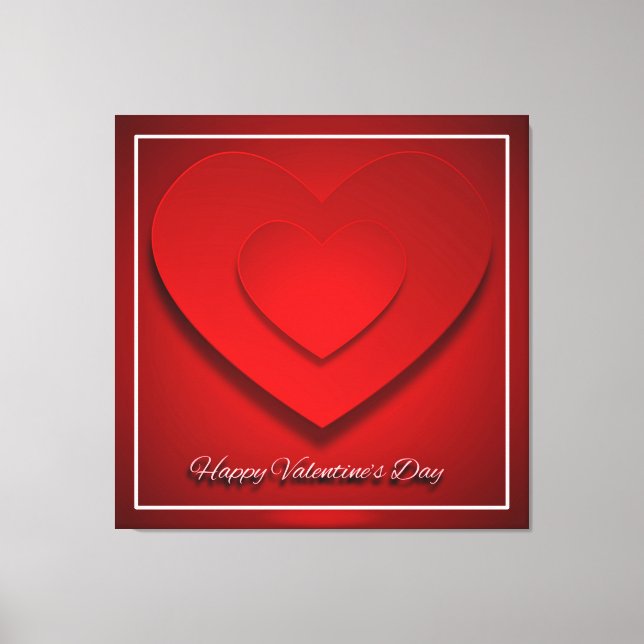Lienzo ¡Feliz Día de San Valentín! (Anverso)