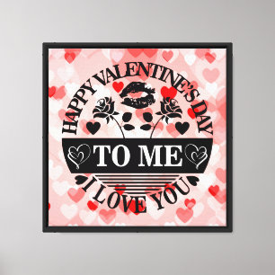 Lienzo Feliz día de San Valentín para mí te amo-58771