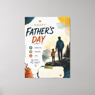 Lienzo Feliz Día del Padre Lona Escénica