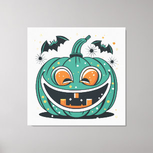 Lienzo ¡Feliz Halloween! Talla una Calabaza!