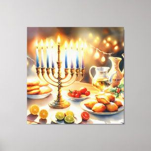 Lienzo Feliz Hanukkah