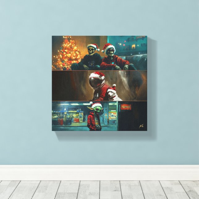 Lienzo Feliz Natal (Insitu (piso de madera))