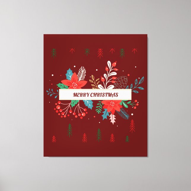 Lienzo Feliz Navidad (Anverso)
