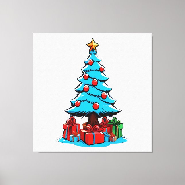 Lienzo Feliz Navidad 3D (Anverso)
