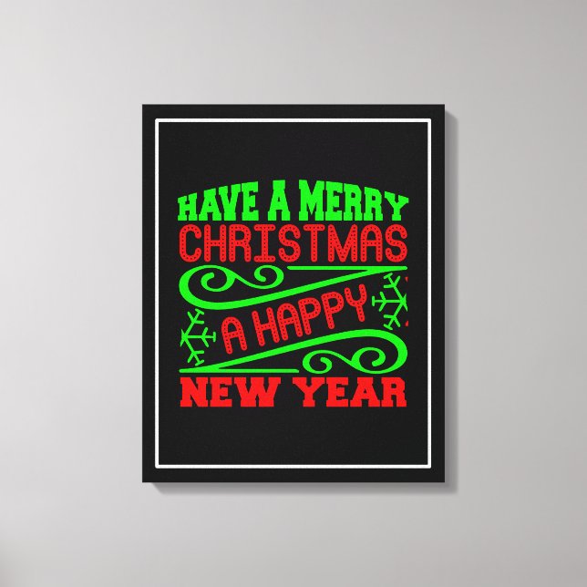 Lienzo Feliz Navidad A Feliz Año Nuevo-34635 (Anverso)