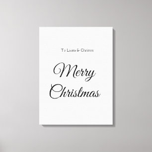 Lienzo Feliz Navidad añadir nombre texto regalo personali