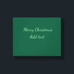 Lienzo Feliz Navidad verde planicie vacaciones en solitar<br><div class="desc">Diseño</div>