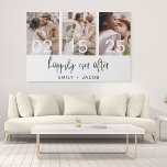 Lienzo Feliz Nunca Después De Un Boda Minimalista Simple<br><div class="desc">Captura la esencia de tu historia de amor con nuestro Boda "Feliz eterno después" Impresión de lienzo sencillo Minimalista. Esta obra de arte intemporal desprende sofisticación y elegancia sobria, con un diseño minimalista que complementa cualquier decoración. El material falso de lienzo añade un toque de textura, proporcionando la apariencia de...</div>