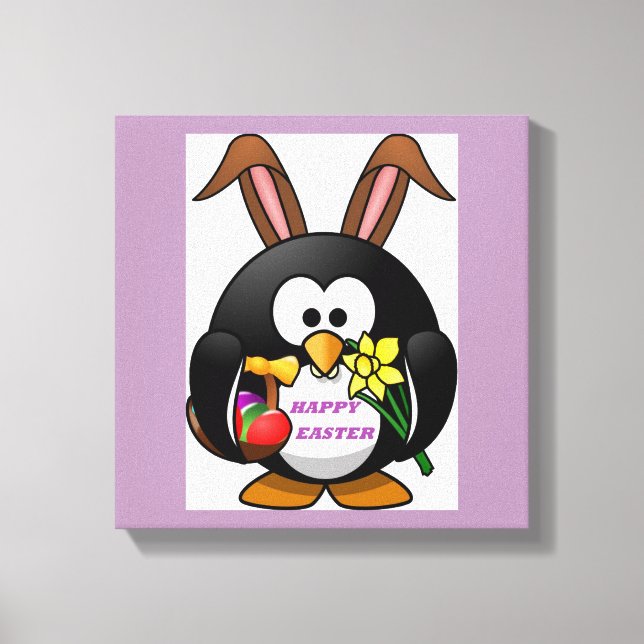 LIENZO "FELIZ ORIENTAL" PENGUIN BUNNY (Anverso)