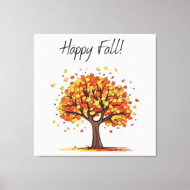 Lienzo ¡Feliz Otoño! (Anverso)