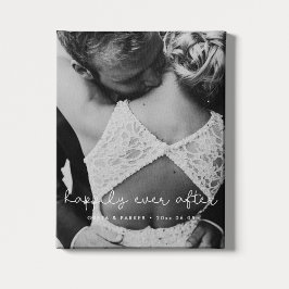 Lienzo Feliz para siempre después de una tierna y caprich