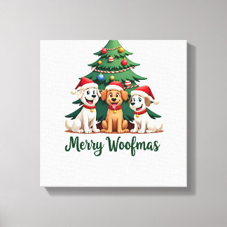 Lienzo Feliz Woofmas (2)