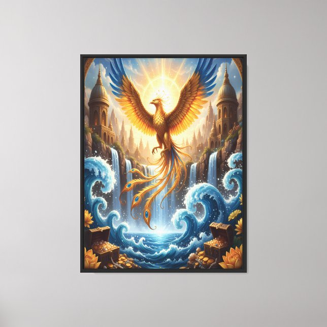 Lienzo Fénix del Templo Azur (Anverso)