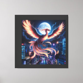 Lienzo Fênix flamejante
