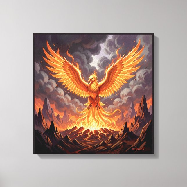 Lienzo Fénix Majestuoso (Anverso)