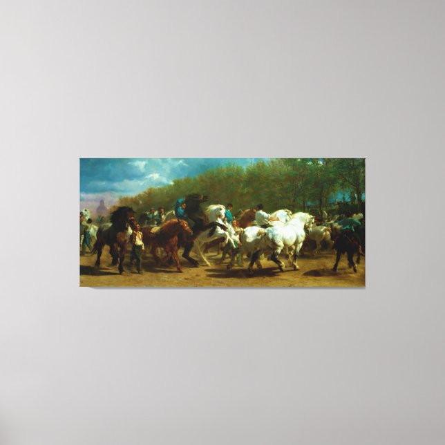 Lienzo Feria de Caballos de Rosa Bonheur (1852-1855) (Anverso)