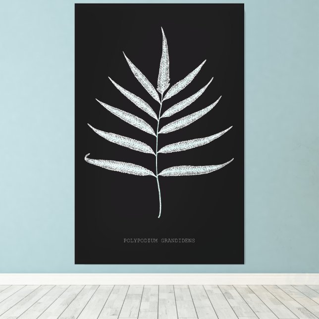 Lienzo Fern - Grandidenas de polipodio - Efecto de rayos  (Insitu (piso de madera))