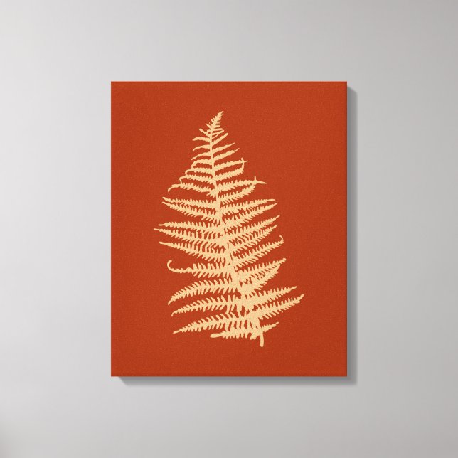 Lienzo Fern Leaves Fall Otoño (Anverso)