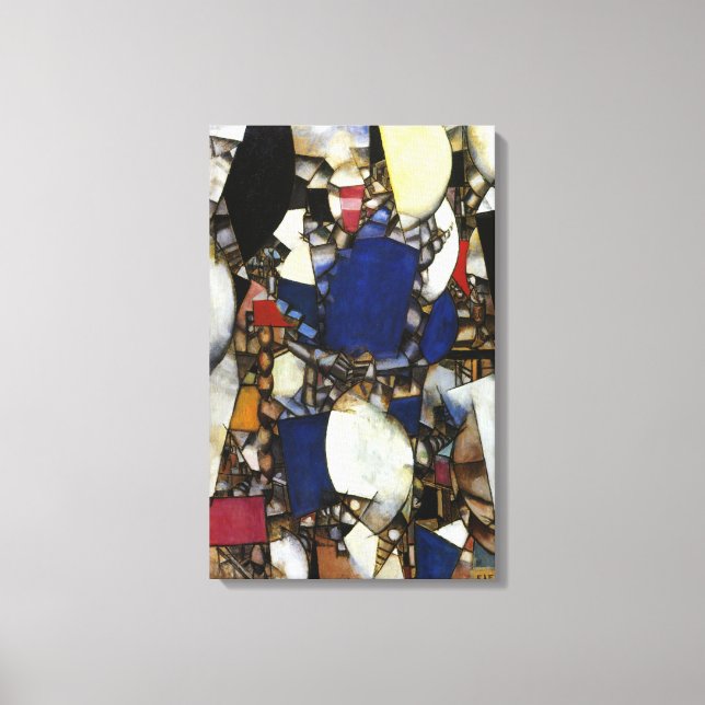 Lienzo Fernand Leger, mujer virgen, azul (Anverso)