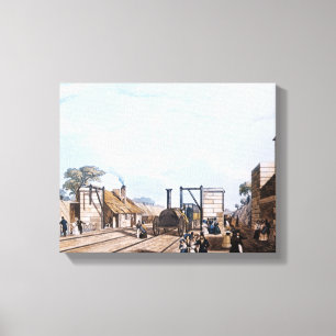 Lienzo Ferrocarril de Liverpool y de Manchester: