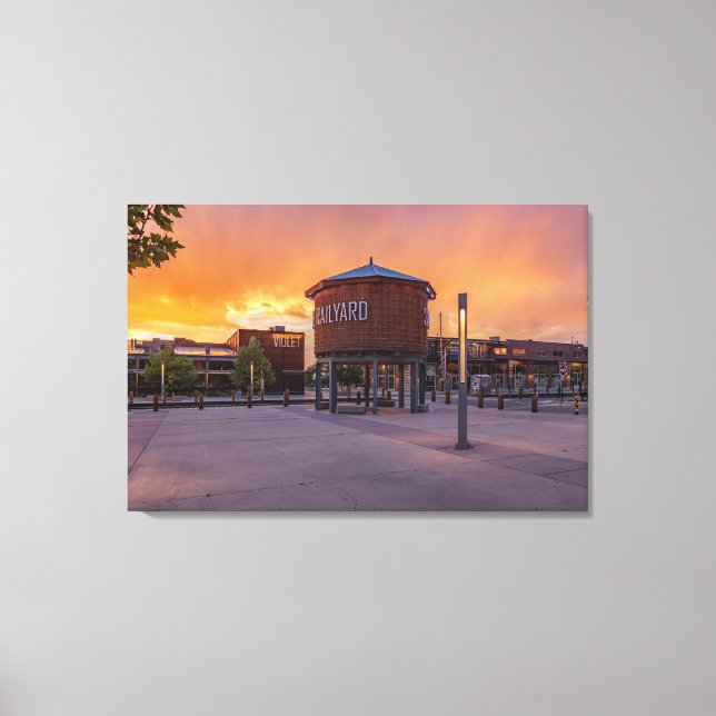 Lienzo Ferrocarril en Santa Fe, Nuevo México (Anverso)