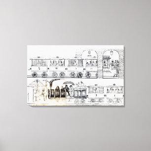 Lienzo Ferrocarril indio