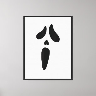 Lienzo Festejo Cara de Fantasma de Halloween Espeluznante