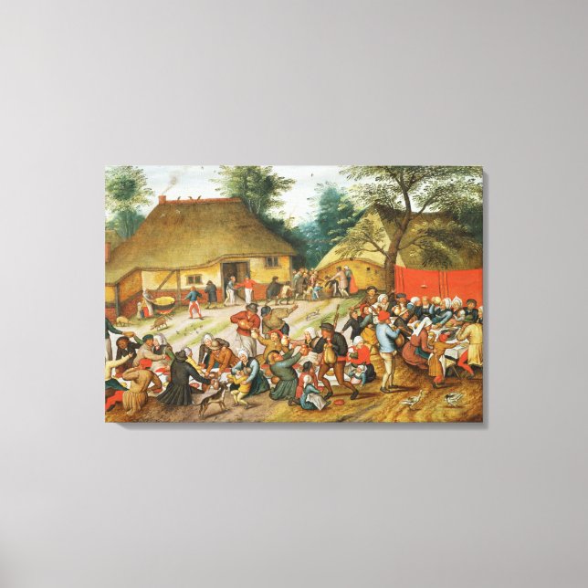 Lienzo Festín boda (Anverso)