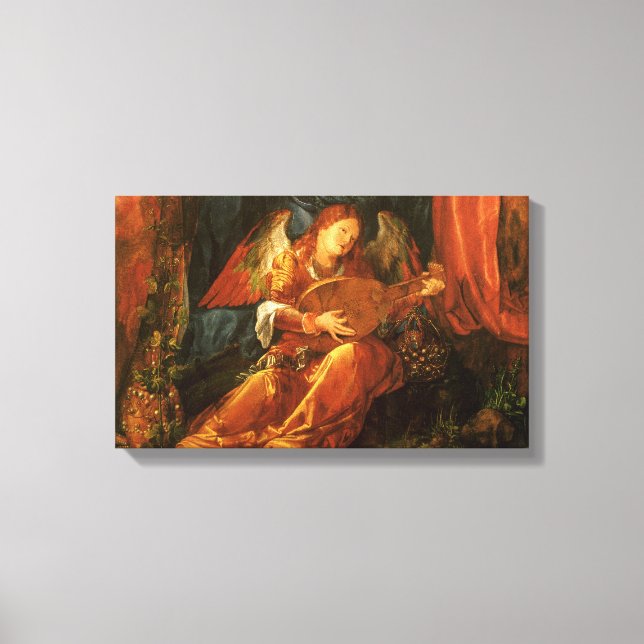 Lienzo Festín del Ángel de las Garlands Rosa por Albrecht (Anverso)