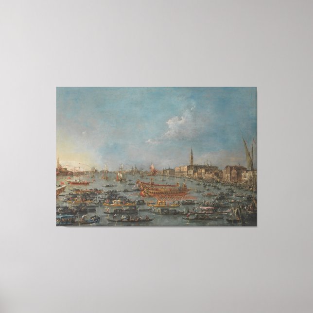 Lienzo Festival Bucintoro de Venecia (Anverso)