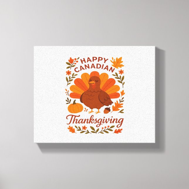 Lienzo Festival de Acción de Gracias Canadiense de Otoño  (Anverso)