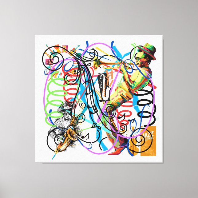 Lienzo Festival de Jazz (Anverso)