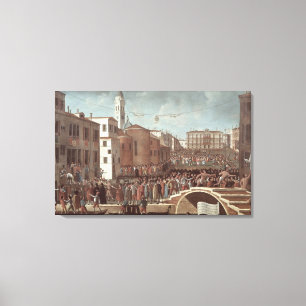 Lienzo Festival de la Santísima Virgen María en Santa